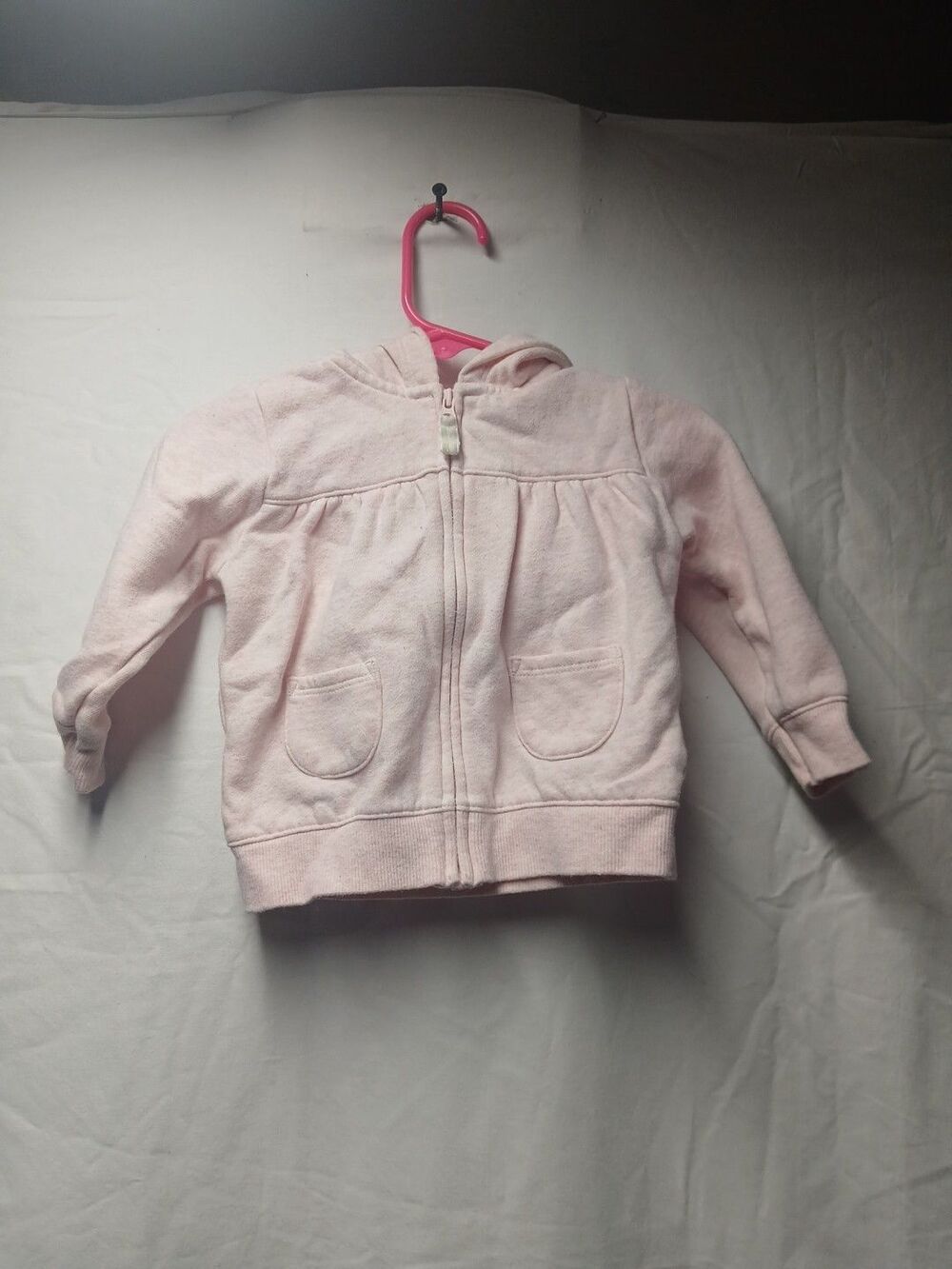 carters 12 months baby girl Sweater Zip Up Pink Full Zip